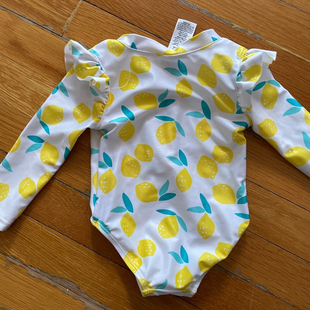 Lemon Print Baby bathing suit